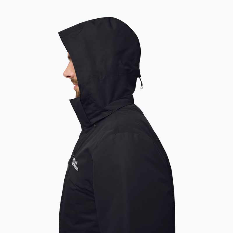 Куртка 3в1 чоловіча Jack Wolfskin Jasper 3In1 black 6