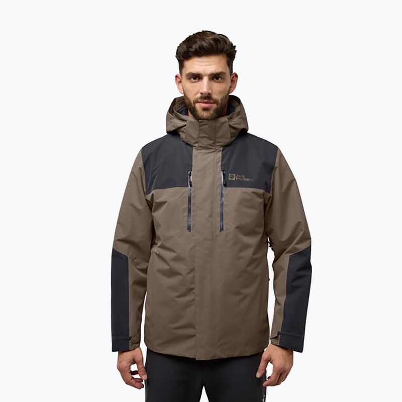 Куртка 3в1 чоловіча Jack Wolfskin Jasper 3In1 cold coffee