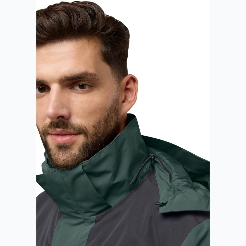 Куртка 3в1 чоловіча Jack Wolfskin Jasper 3In1 black olive 6
