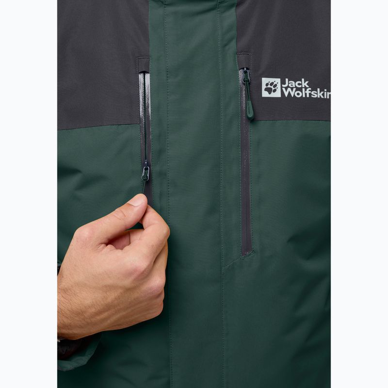 Куртка 3в1 чоловіча Jack Wolfskin Jasper 3In1 black olive 9