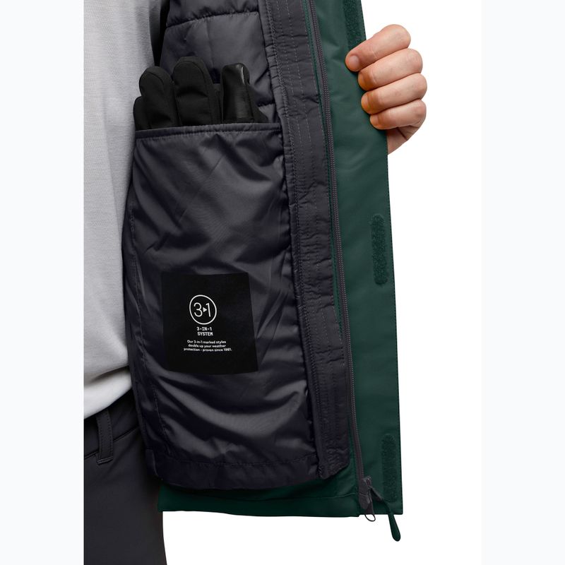 Куртка 3в1 чоловіча Jack Wolfskin Jasper 3In1 black olive 15