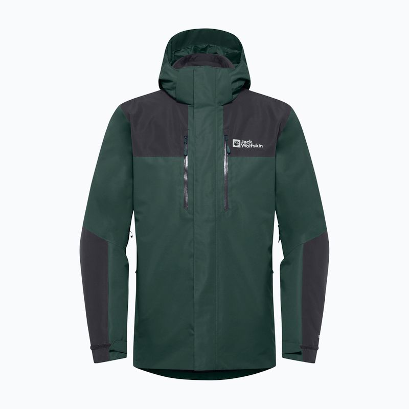 Куртка 3в1 чоловіча Jack Wolfskin Jasper 3In1 black olive 17