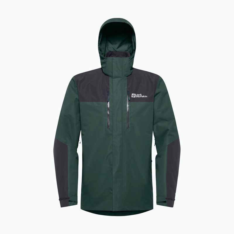 Куртка 3в1 чоловіча Jack Wolfskin Jasper 3In1 black olive 18
