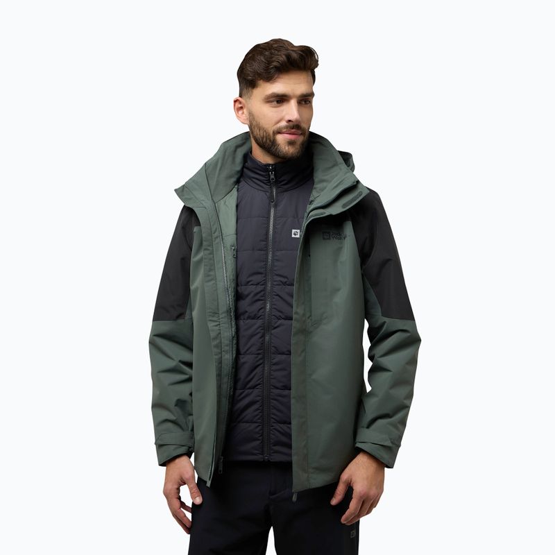 Куртка 3в1 чоловіча Jack Wolfskin Romberg 3In1 slate green 2