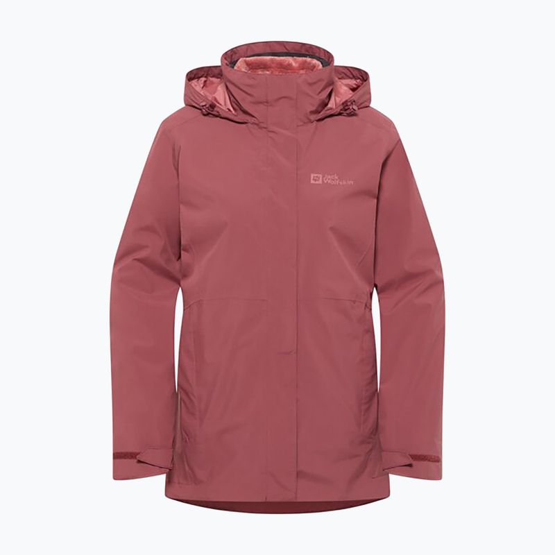 Кофта флісова жіноча Jack Wolfskin Rotwand 3In1 red ochre 11