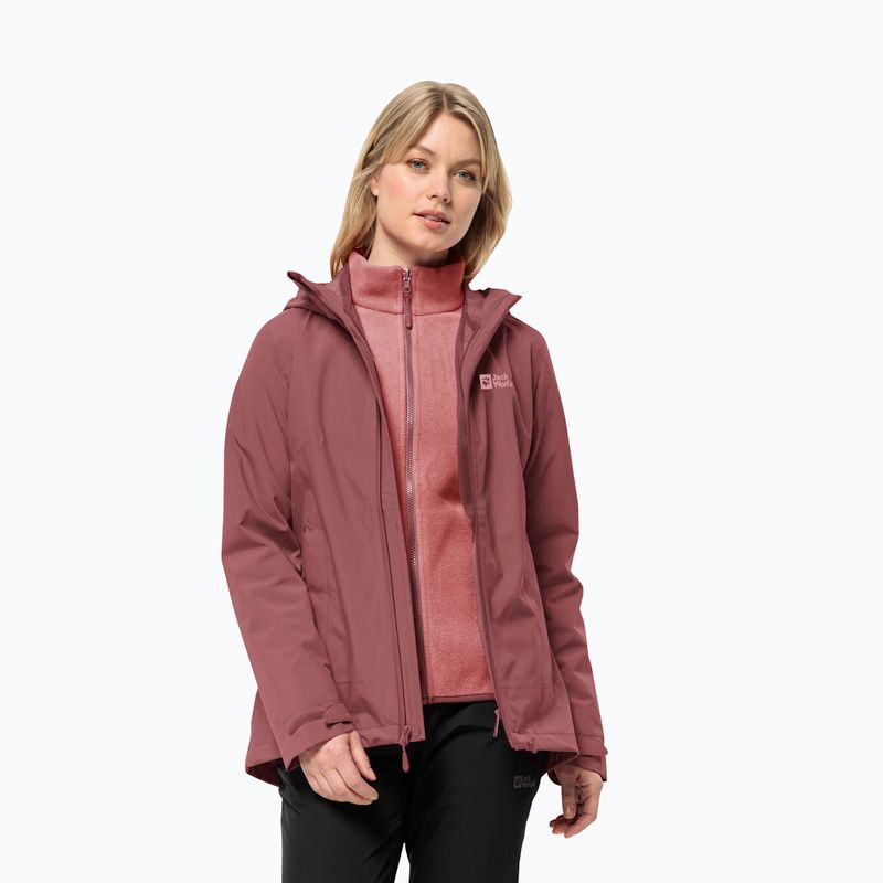 Куртка 3в1 жіноча Jack Wolfskin Moonrise 3In1 red ochre 3