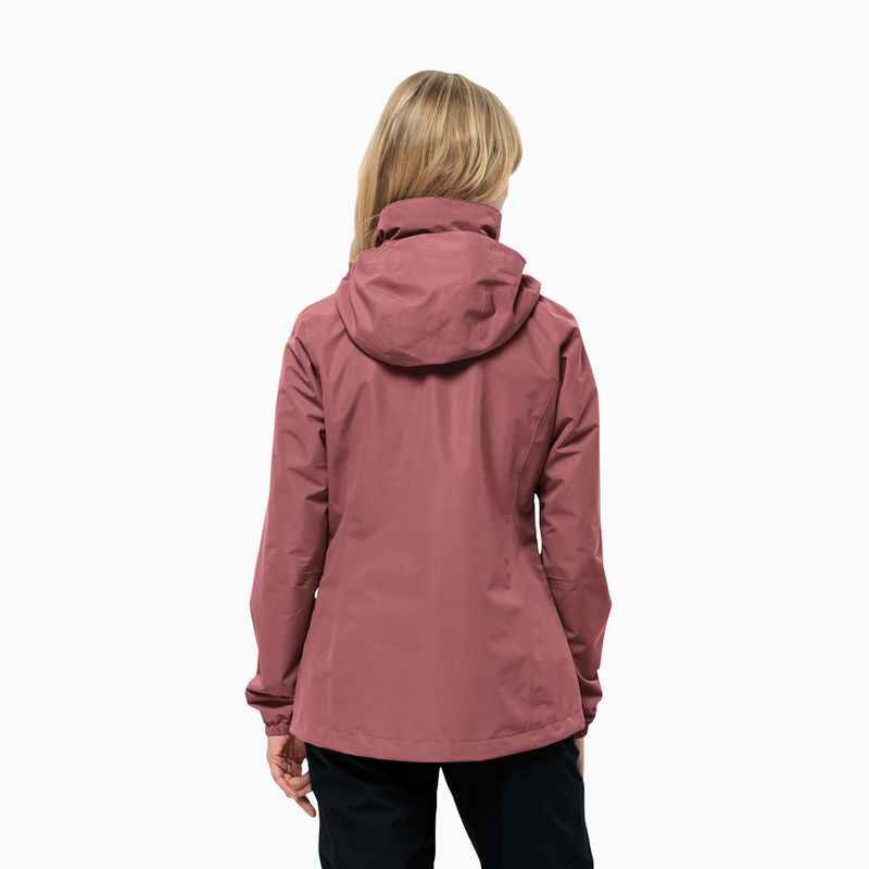 Куртка протидощова жіноча Jack Wolfskin Stormy Point 2L red ochre 2