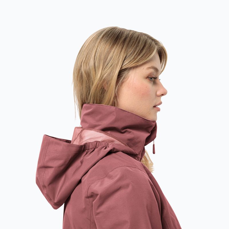 Куртка протидощова жіноча Jack Wolfskin Stormy Point 2L red ochre 3