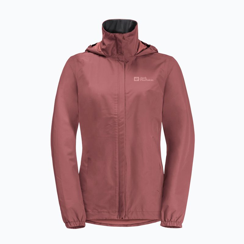 Куртка протидощова жіноча Jack Wolfskin Stormy Point 2L red ochre 7