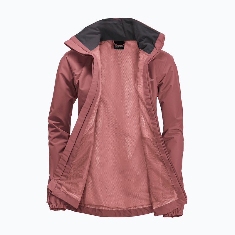 Куртка протидощова жіноча Jack Wolfskin Stormy Point 2L red ochre 9