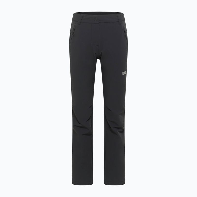 Штани софтшелл жіночі Jack Wolfskin Activate Thermic black 6
