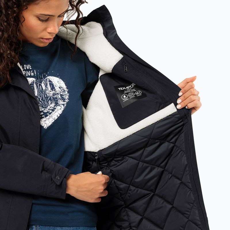 Куртка зимова жіноча Jack Wolfskin Talforst Parka black 5