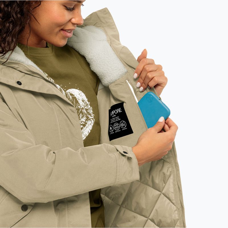 Куртка зимова жіноча Jack Wolfskin Talforst Parka anis 4