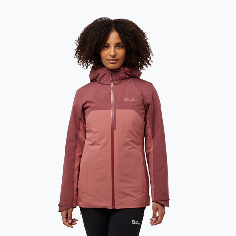 Куртка 3в1 жіноча Jack Wolfskin Hunberg mineral red