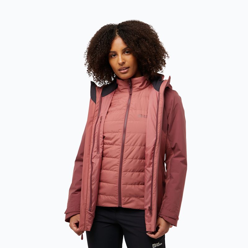 Жіноча куртка 3в1 Jack Wolfskin Hunberg mineral red 3