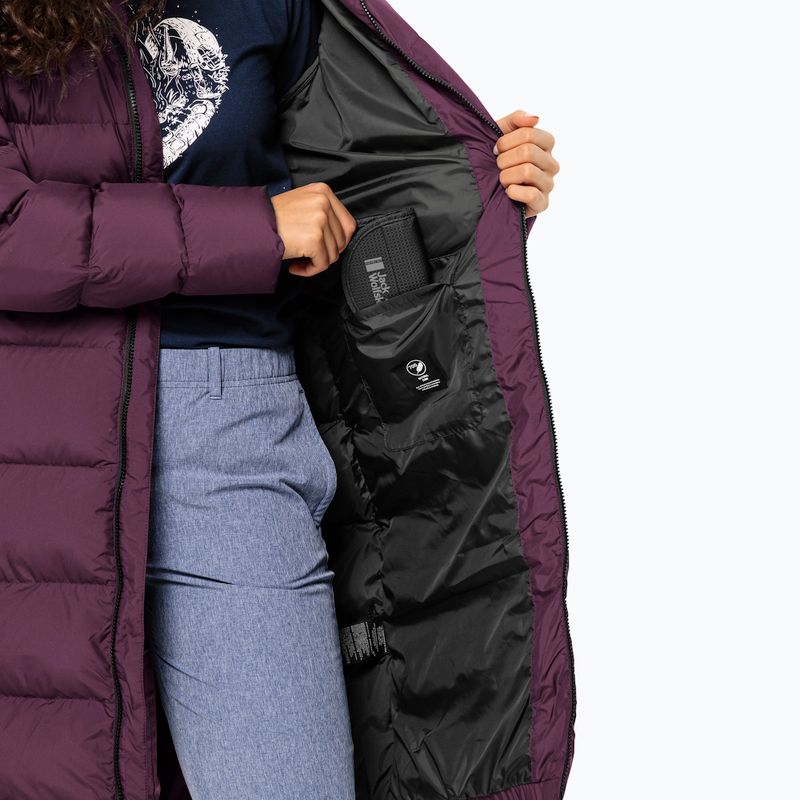 Пуховик жіночий Jack Wolfskin Frozen Palace berry jam 5