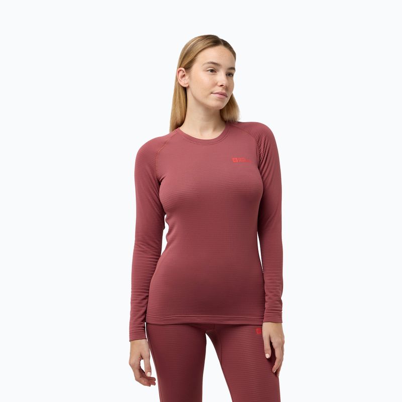 Лонгслів термічний жіночий Jack Wolfskin Infinite Warm red ochre
