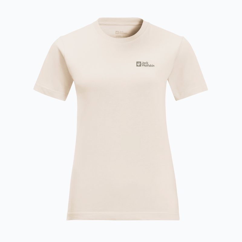 Футболка трекінгова жіноча Jack Wolfskin Essential panna cotta 3