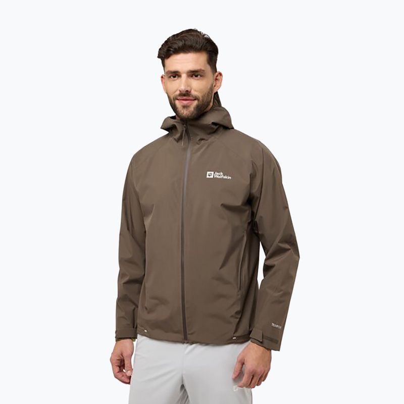 Куртка-дощовик чоловіча Jack Wolfskin Prelight 2L Ins cold coffee