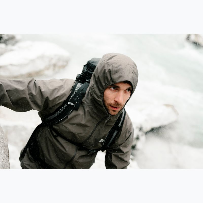 Куртка-дощовик чоловіча Jack Wolfskin Prelight 2L Ins cold coffee 14