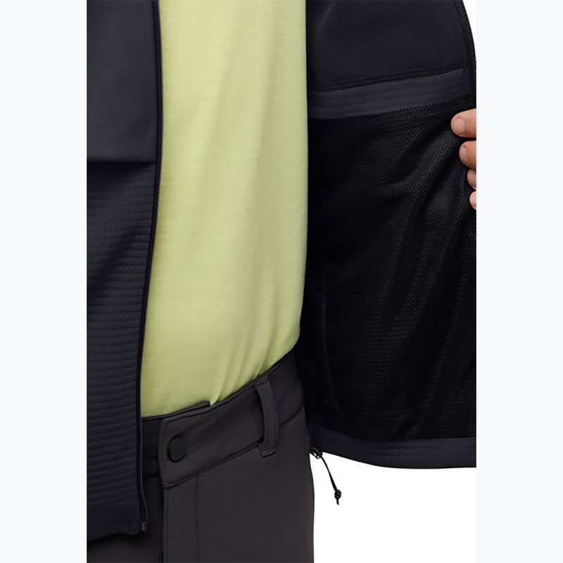 Кофта флісова чоловіча Jack Wolfskin Dormer black 4