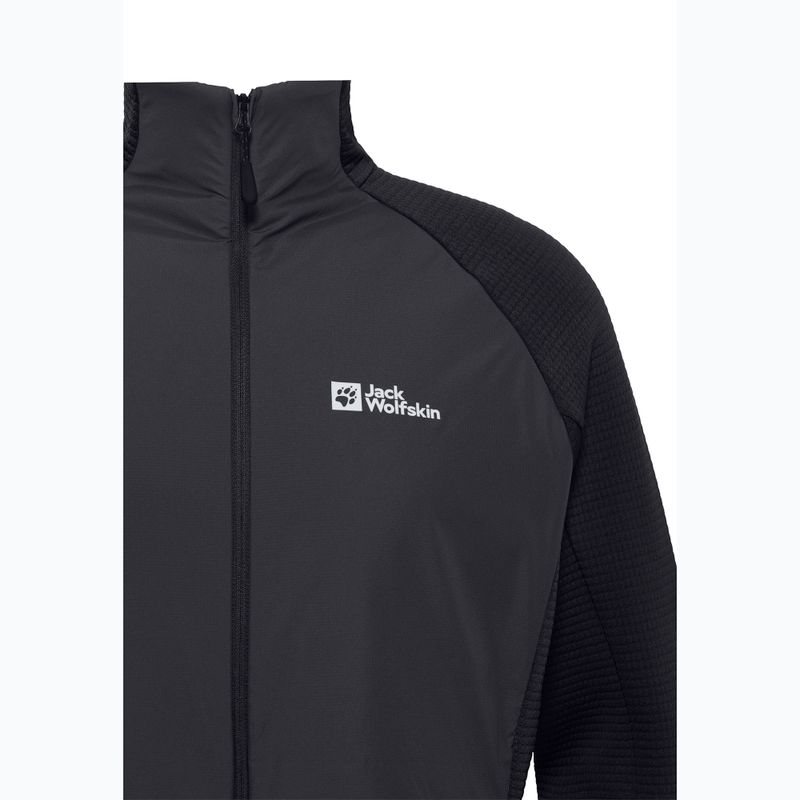 Кофта флісова чоловіча Jack Wolfskin Dormer black 7