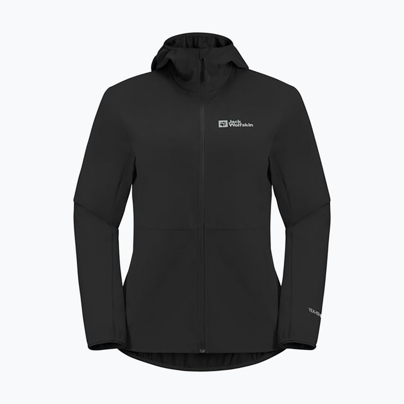 Куртка софтшел жіноча Jack Wolfskin Feldberg Hoody black