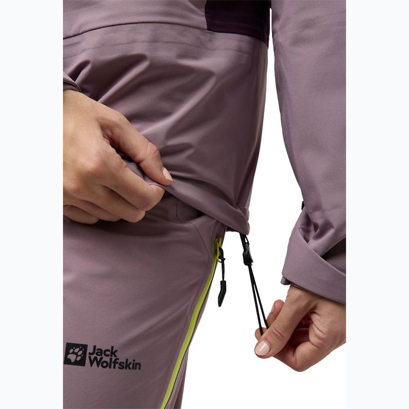 Жіноча гірськолижна куртка Jack Wolfskin Alpspitze Tour 3L дикий цвіт 9