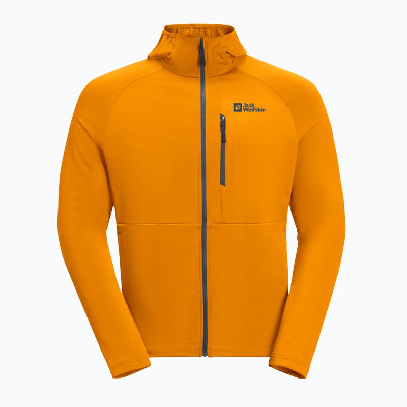 Кофта флісова чоловіча Jack Wolfskin Kolbenberg Hooded Fz safflower 6