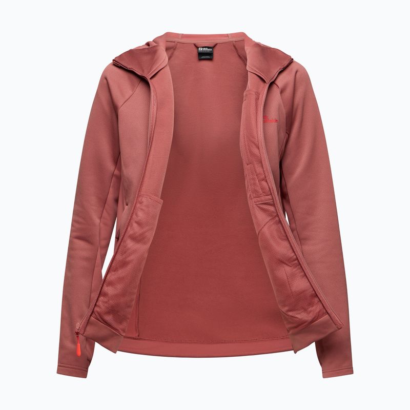 Кофта флісова жіноча Jack Wolfskin Alpgrat mineral red 7