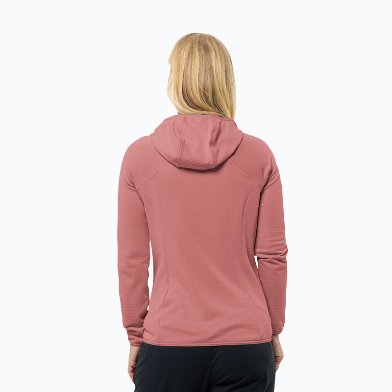 Кофта флісова жіноча Jack Wolfskin Kolbenberg Hooded Fz mineral red 2