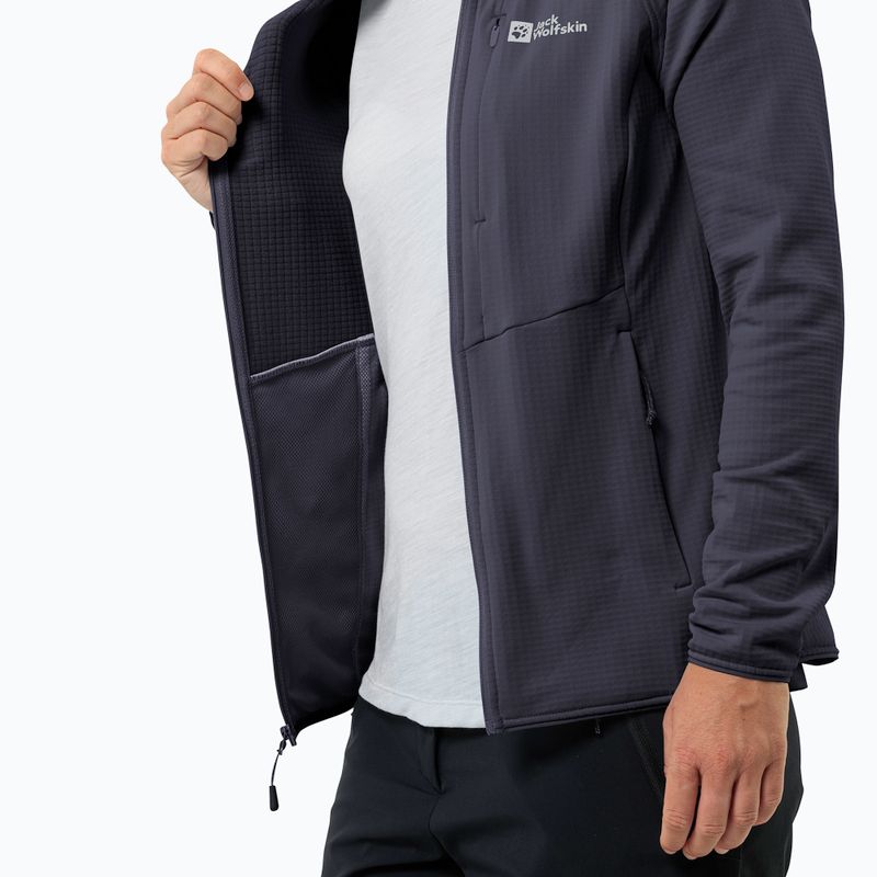 Кофта флісова жіноча Jack Wolfskin Kolbenberg Hooded Fz graphite 6