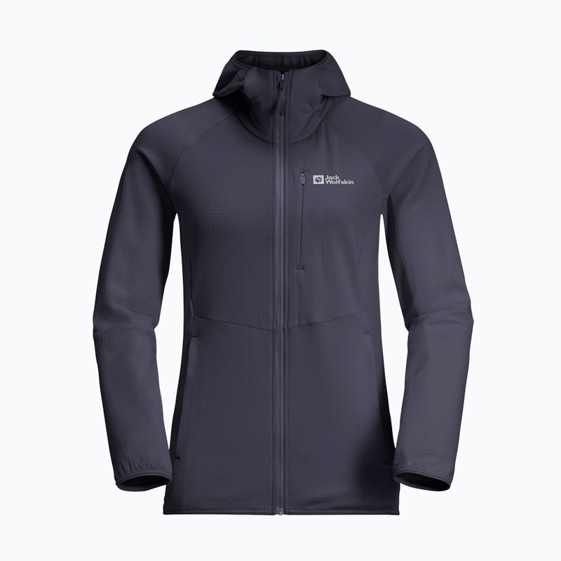 Кофта флісова жіноча Jack Wolfskin Kolbenberg Hooded Fz graphite 7