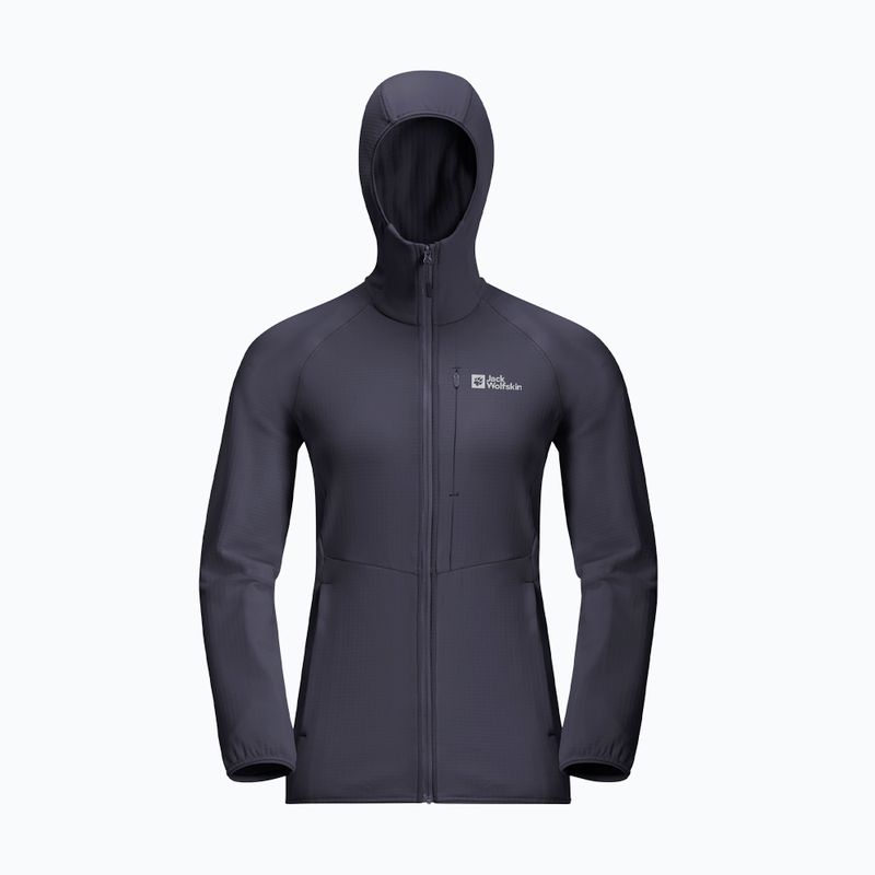 Кофта флісова жіноча Jack Wolfskin Kolbenberg Hooded Fz graphite 8
