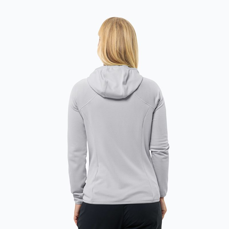 Кофта флісова жіноча Jack Wolfskin Kolbenberg Hooded Fz cool grey 2