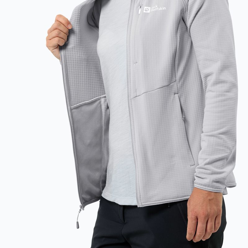 Кофта флісова жіноча Jack Wolfskin Kolbenberg Hooded Fz cool grey 6