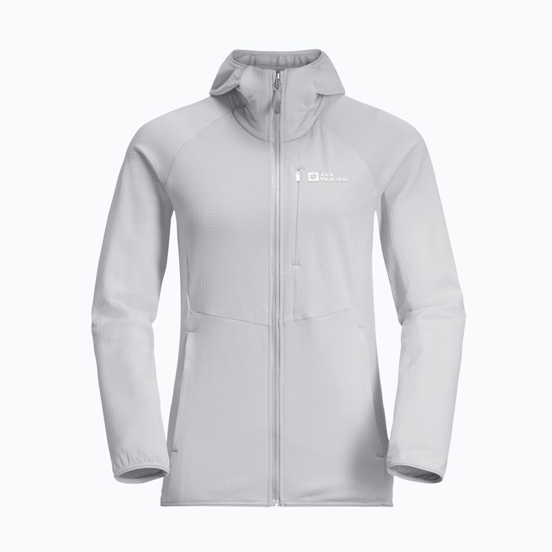 Кофта флісова жіноча Jack Wolfskin Kolbenberg Hooded Fz cool grey 7
