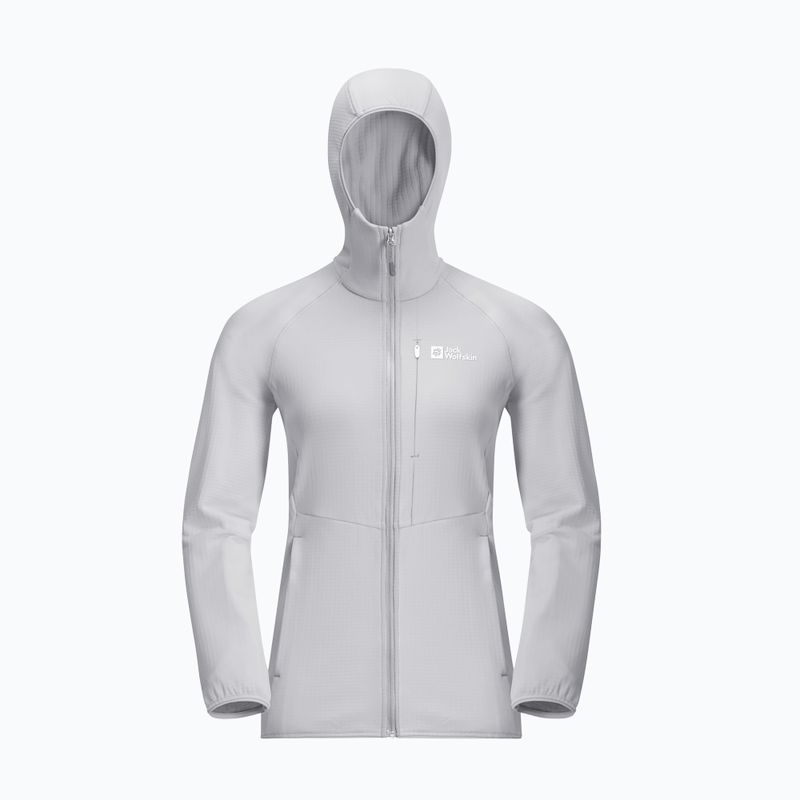 Кофта флісова жіноча Jack Wolfskin Kolbenberg Hooded Fz cool grey 8