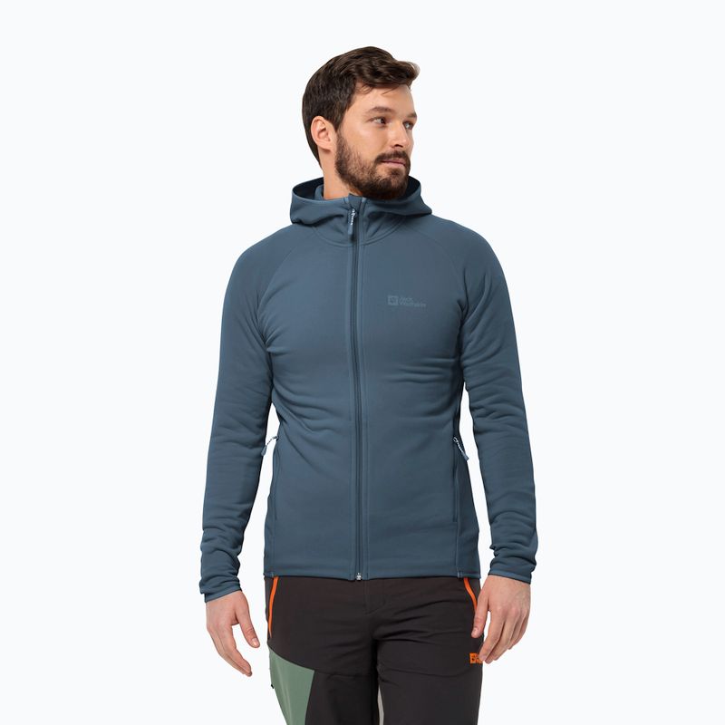 Кофта флісова чоловіча Jack Wolfskin Baiselberg Hooded Fz