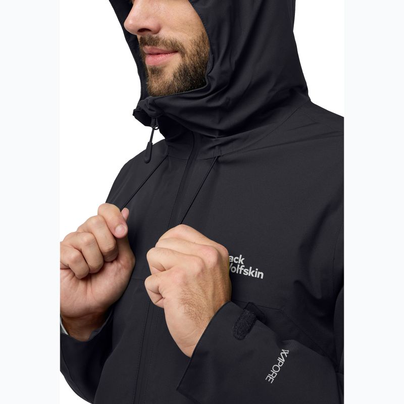 Пуховик чоловічий Jack Wolfskin Wisper Ins black 4