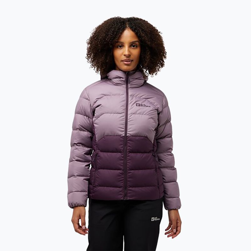 Пуховик жіночий Jack Wolfskin Ather Down Hoody midnight plum