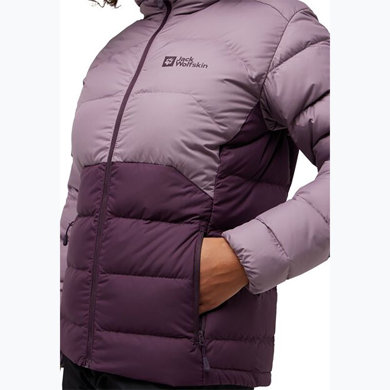 Пуховик жіночий Jack Wolfskin Ather Down Hoody midnight plum 3