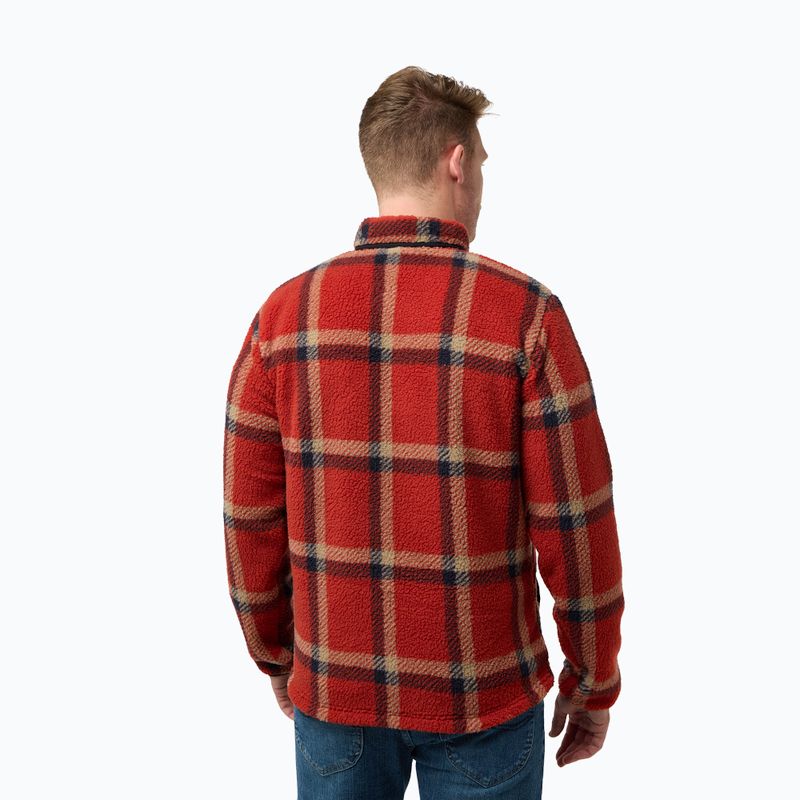 Кофта флісова чоловіча Jack Wolfskin Felslicht Check intense rust 2