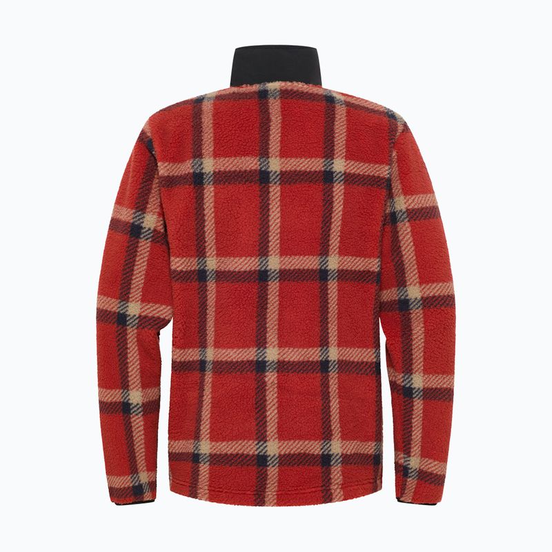 Кофта флісова чоловіча Jack Wolfskin Felslicht Check intense rust 7