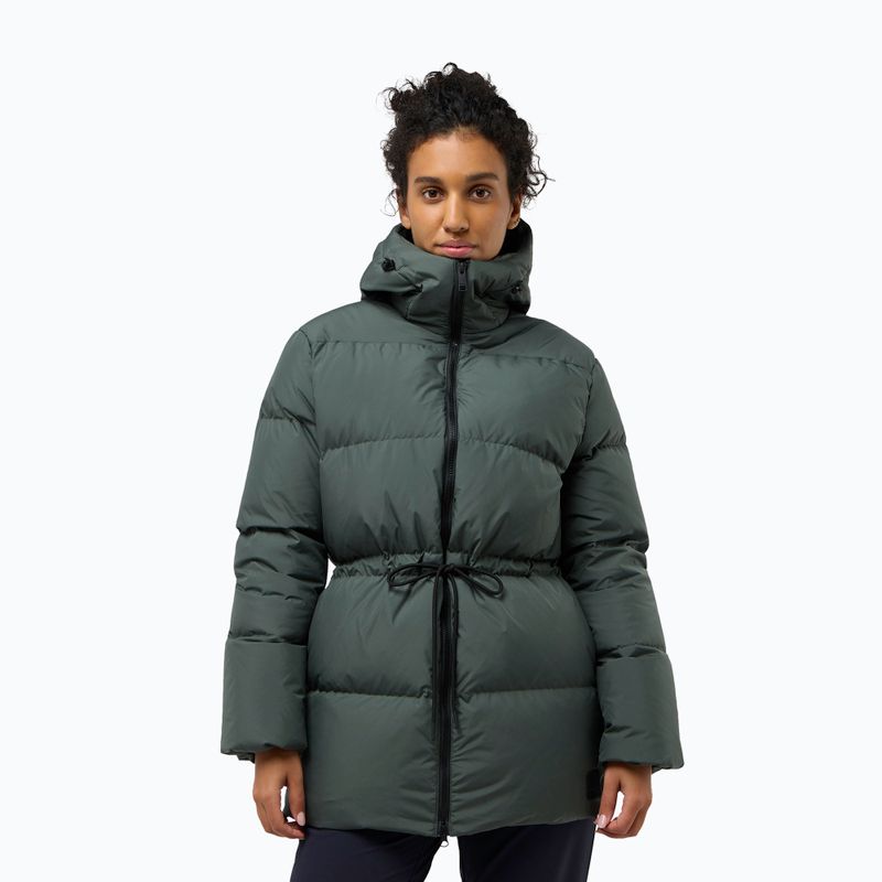 Пуховик жіночий Jack Wolfskin Kirschallee slate green 3
