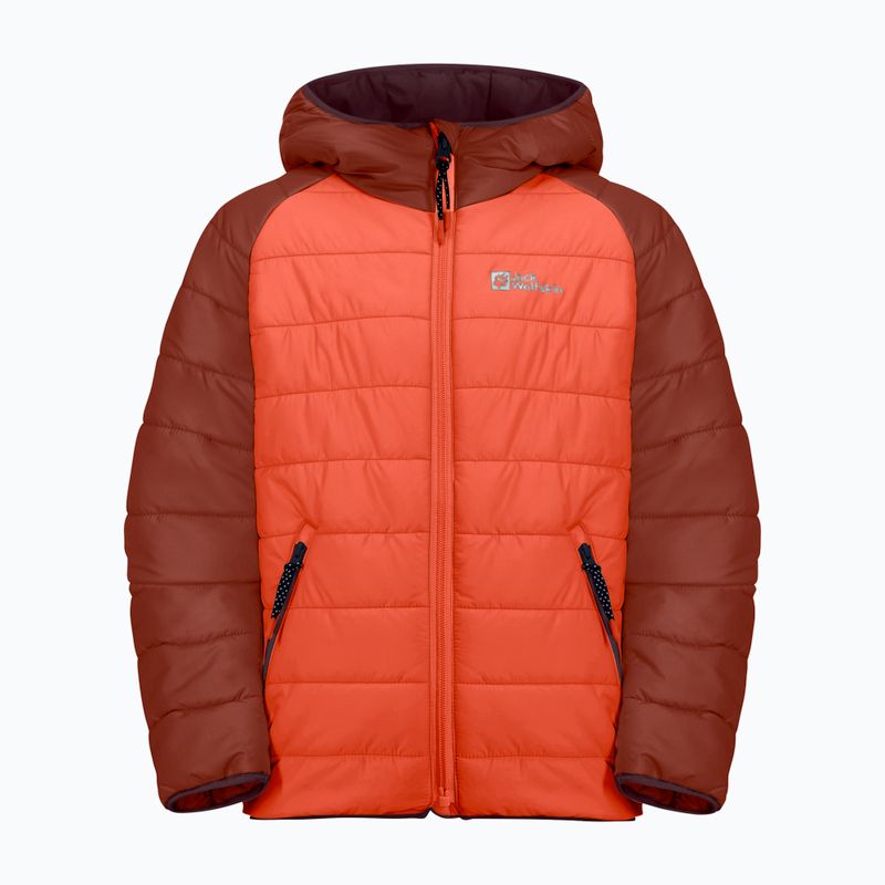 Пуховик дитячий Jack Wolfskin Zenon coral orange 4