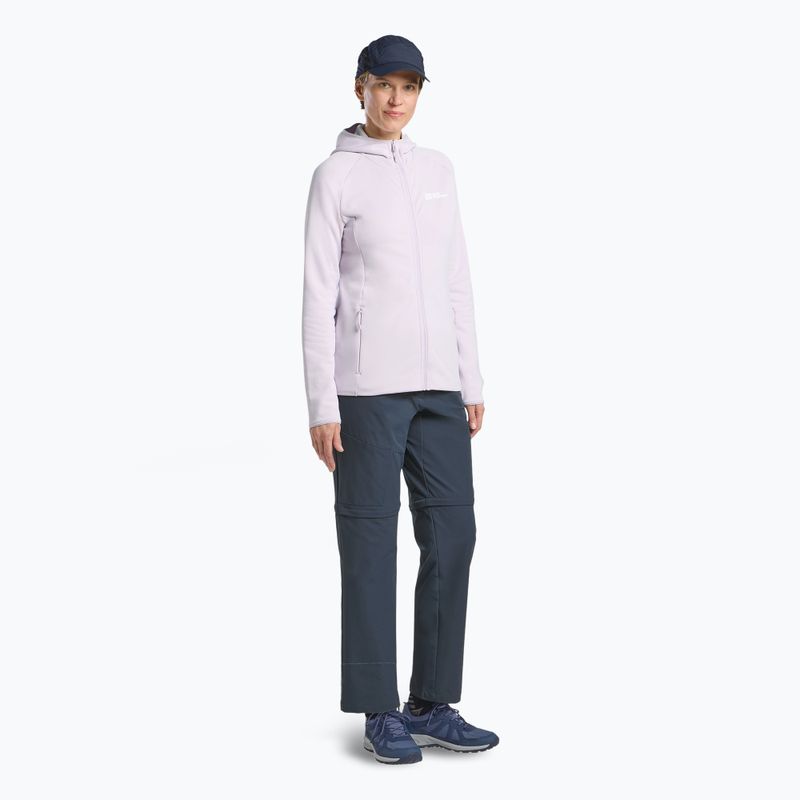 Кофта жіноча Jack Wolfskin Baiselberg Hooded FZ pale lavendar 2