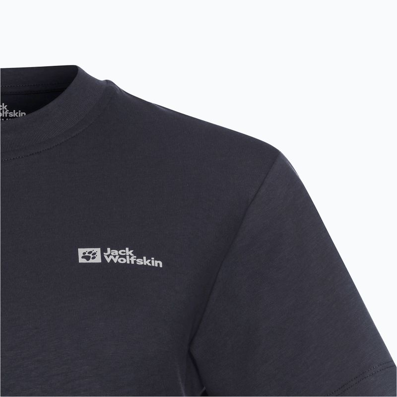 Жіноча футболка Jack Wolfskin Essential темно-синя 7