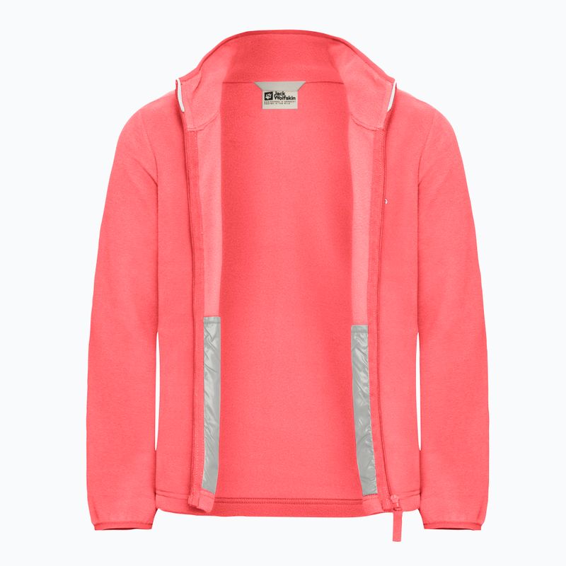 Дитяча флісова кофта Jack Wolfskin Taunus sunset coral 3