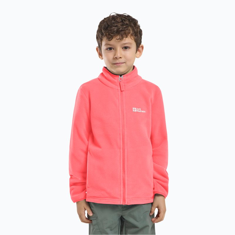 Дитяча флісова кофта Jack Wolfskin Taunus sunset coral 7